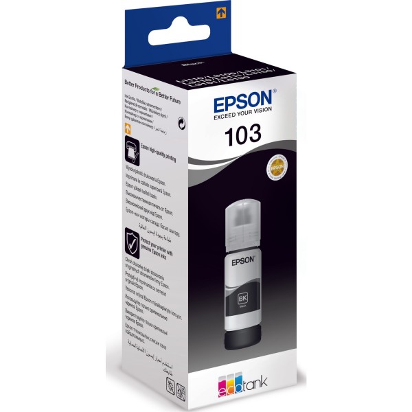 Epson 103 L3110/L3111/L3150/L3151 65 Ml Siyah Mürekkep Kartuş