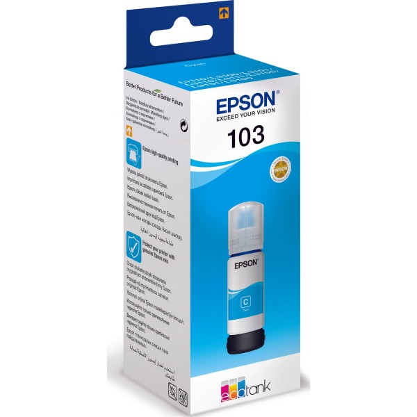 Epson 103 L3110/L3111/L3150/L3151 65 ml Mavi Mürekkep Kartuşu