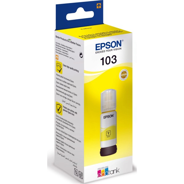 Epson 103 L3110/L3111/L3150/L3151 65 ml Sarı Mürekkep Kartuşu