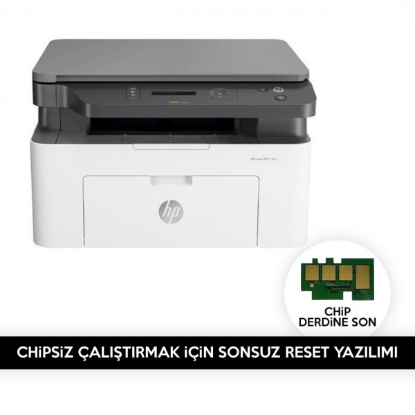 HP 135A / HP 135w Yazıcı Chipsiz Çalıştırmak için Reset Yazılımı